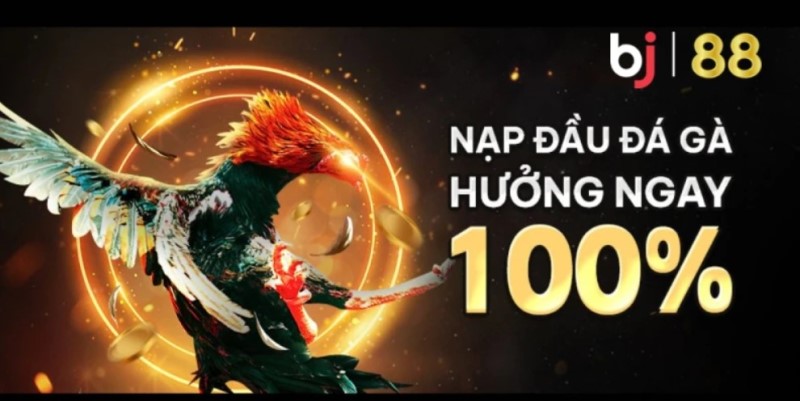 Khuyến mãi 100% giá trị nạp lần đầu cho anh em khi tham gia BJ88