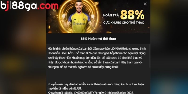 Với chương trình khuyến mại người chơi sẽ được hoàn tiền không giới hạn