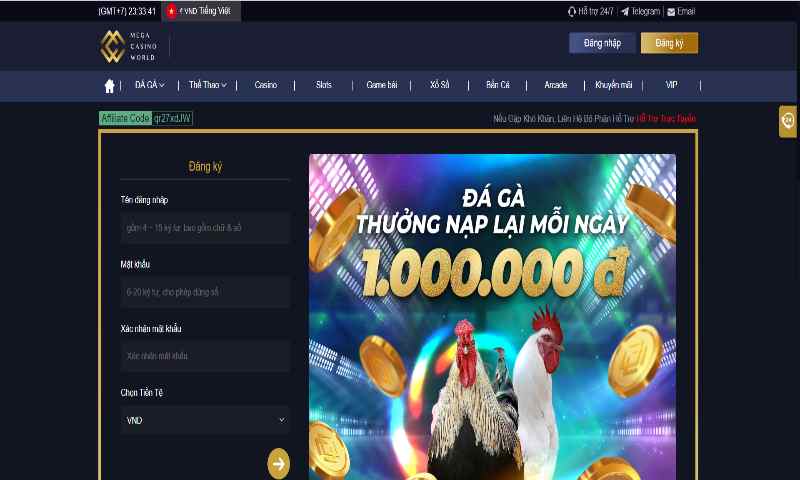 Tiến hành đăng ký chơi ở Đá gà campuchia bj88 rất dễ